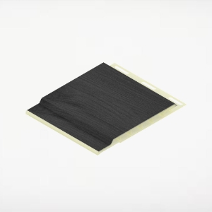 4 in. Solid Soffit 20 ft. Charred Black