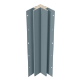 Diamond Kote® 5/4 in. x 3 in. x 16 ft. Rabbeted Brushed Smooth Inside Corner w/Nail Fin Mountain Lake