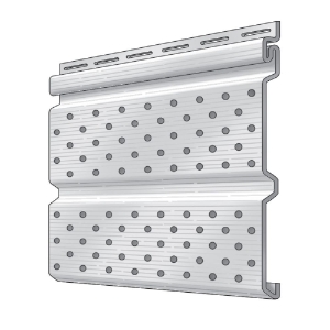 Trad D5 Soffit Brushed Full Vent Wicker 12 ft.