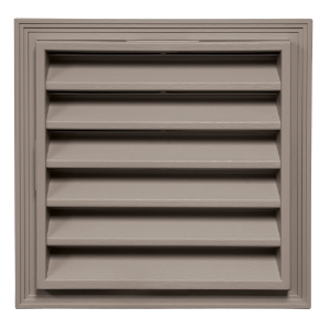 12 in. x 12 in. Square Louver Gable Vent #008 CT Natural Clay