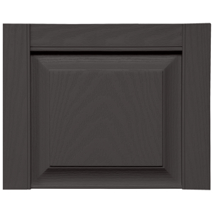 14-3/4 in. Raised Panel Transom Top Tuxedo Grey