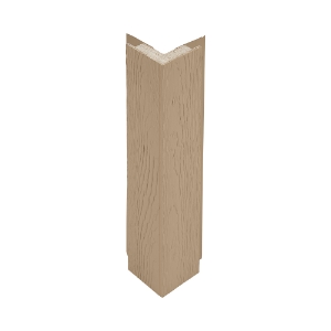 Diamond Kote® 5/4 in. x 4 in. x 10 ft. Rabbeted Woodgrain Outside Corner w/Nail Fin French Gray - 1 per pack