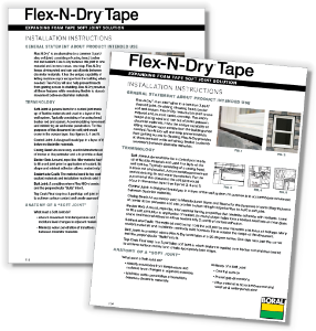 Boral Flex-N-Dry Tape Installtion Guide FND102