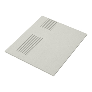 Diamond Kote® 3/8 in. x 16 in. x 16 ft. Vented Soffit Brushed Smooth Light Gray