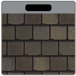 CertainTeed Highland Slate Max Def Sample Board Weathered Wood