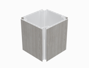 ChamClad Quick Click Column & Beam Wrap 10 in. x 10 ft. Beachwood Grey