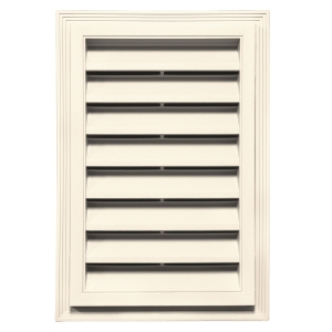12 in. x 18 in. Rectangle Louver Gable Vent #021 CT Sandstone Beige