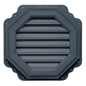 22 in. Octagon Louver Gable Vent Pacific Blue 127