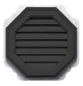 22 in. Octagon Louver Gable Vent Tuxedo 957