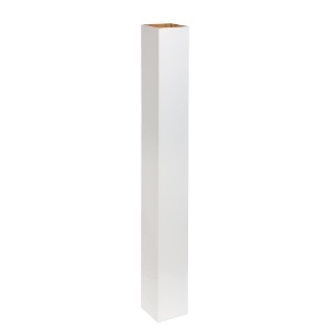 8 ft. x 4 in. x 4 in. Composite Post Sleeve Matte White