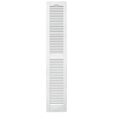 12 in. x 67 in. Open Louver Shutter White #001