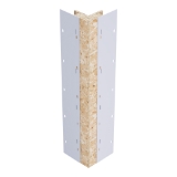 Diamond Kote® 5/4 in. x 3 in. x 10 ft. Rabbeted Woodgrain Inside Corner w/Nail Fin Midnight