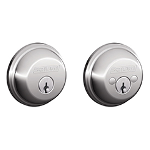 B62N Double Cylinder Deadbolt 625 Bright Chrome - Box Pack