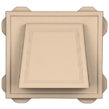 4" Hooded Vent #068 Champagne