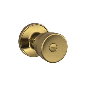 J40V Privacy Byron Knob 609 Antique Brass
