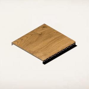 Quick Click Shadowline Soffit 6 in. x 20 ft. Natural Oak