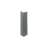 Diamond Kote® Smoky Ash 3/8 in. x 8 in. Individual Metal Outside Corner Horizontal Grain 25/ct