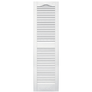 12 in. x 64 in. Open Louver Shutter White #001