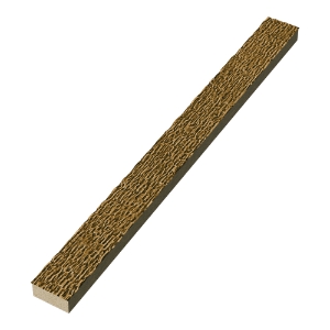 Diamond Kote® 4/4 in. x 2 in. x 16 ft. Woodgrain Trim Honeycomb