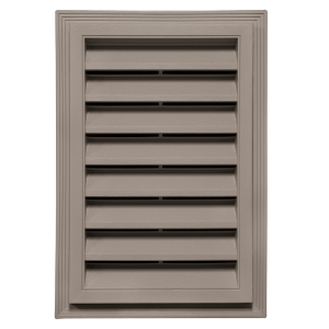 12 in. x 18 in. Rectangle Louver Gable Vent #008 CT Natural Clay