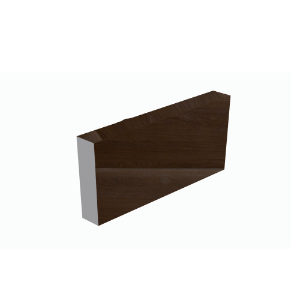 ChamClad Architectural Trim for Column 1 in. x 4 in. x 6-1/2 ft. Modern Walnut