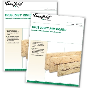 TrusJoist Rim Board Specifier Guide TJ-8000