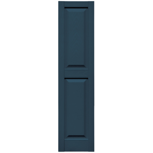 12 in. x 51 in. Raised Panel Shutter Classic Blue #036