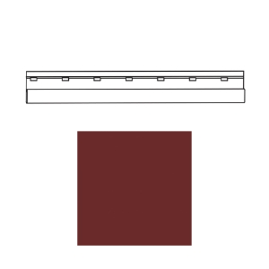 TruCedar 12 ft. Steel Undersill Cottage Red