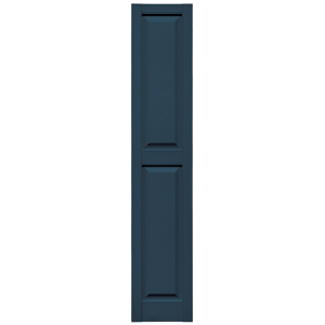 12 in. x 63 in. Raised Panel Shutter Classic Blue #036