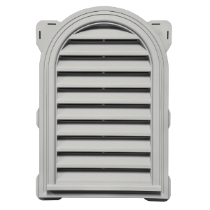 14 in. x 22 in. Round Top Louver Gable Vent #030 Paintable