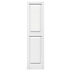 14-3/4 in. x 59 in. Raised Panel Shutter White #001
