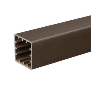 42 in. x 5 in. x 5 in. Contemporary  Builder Rail Composite Post Sleeve Traditional Walnut