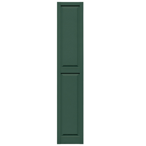 14-3/4 in. x 80 in. Raised Panel Shutter Forest Green #028