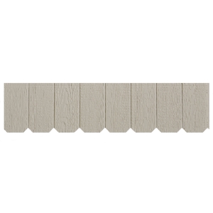 Diamond Kote® Octagon Shakes 12 in. Enhanced Rain Line Woodgrain Glacier Fog