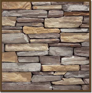 Mortared Clearwater Rustic Ledge Display Board