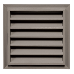 12 in. x 12 in. Square Louver Gable Vent #059 Graystone