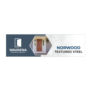 Waudena - WALL Head Sign - Norwood Textured Steel
