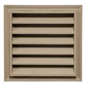 12 in. x 12 in. Square Louver Gable Vent #179 Tumbleweed