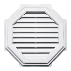 #001 27" Octagon Louver White 1/Ct (Color Match: Royal Linen)