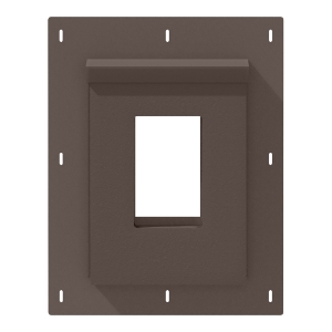 Diamond Kote® RigidMount Receptacle Mount Block Brushed Smooth Umber