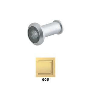 Ives U698B3 Wide Angle Door Viewer 190 Degree UL Rated 605 Bright Brass - Model: U698B3