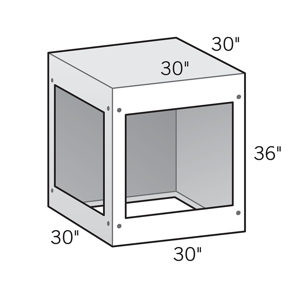 36 in. x 30 in. x 30 in. 90 Degree Corner Cabinet redirect to product page