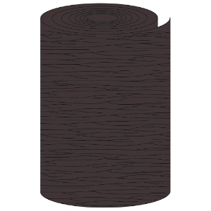 24 in. x 50 ft. Aluminum PVC Trim Coil Woodgrain Mocha 507