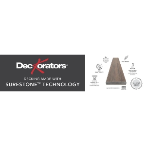 670281 Deckorators Surestone Techn 48 inch x 12 inch Slatwall Signage