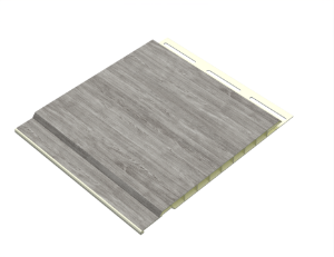 ChamClad Solid Soffit 3/8 in. x 6 in. x 12 ft. Barnboard Grey