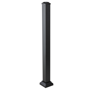 42 in. x 3 in. Impression Rail Express Post Kit Black