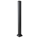 Wausau Supply | 42 in. x 3 in. Impression Rail Express Post Kit Black