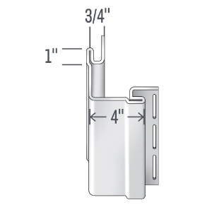 Matte Outside Corner Post 3/4 in. x 4 in. Royal White 10'