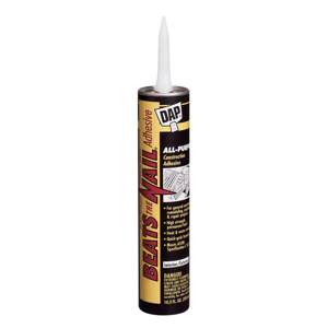 DAP Beats the Nail All Purpose Construction Adhesive 10.3 fl. oz. - Gray