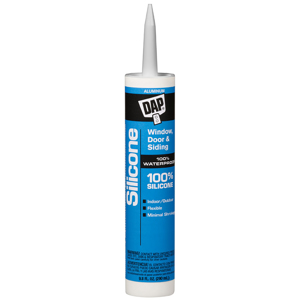 DAP 100% Silicone Rubber Window, Door & Siding Sealant 9.8 fl. oz. - Aluminum